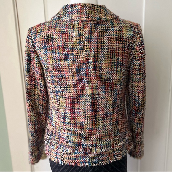 Oscar de la Renta multi colored tweed jacket - Picture 2 of 4